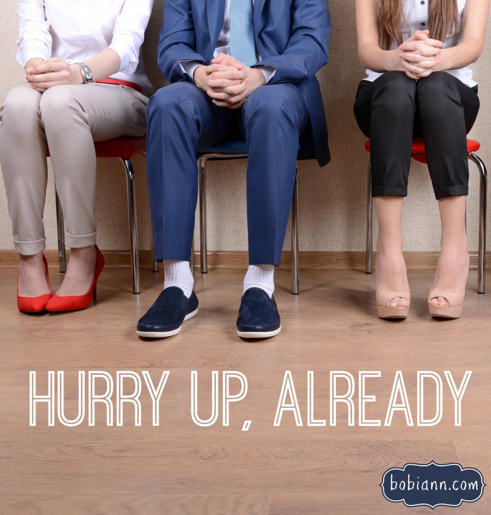 Business people waiting for job interview