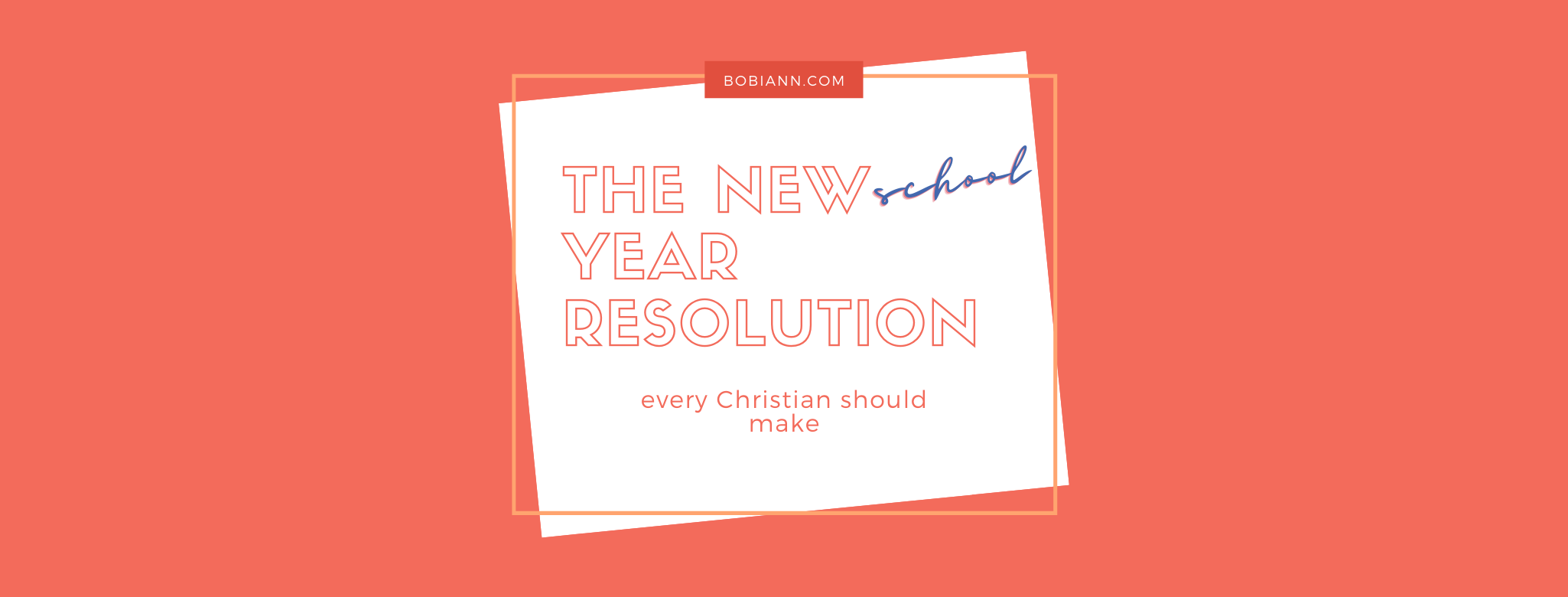 The New School Year Resolution Every Christian Should To Make