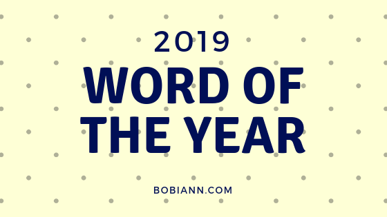 2019 Word of the Year