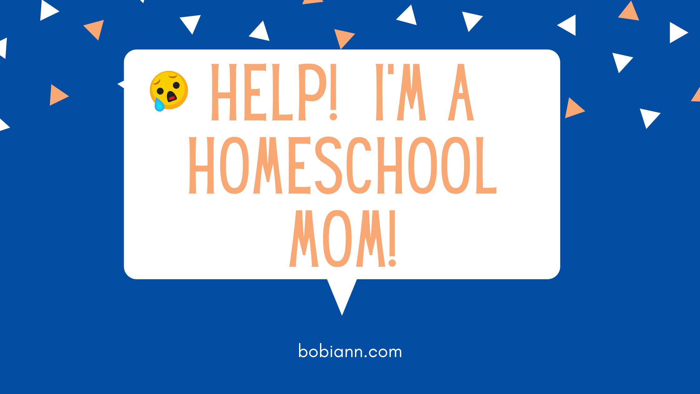 Help! I’m a Homeschool Mom